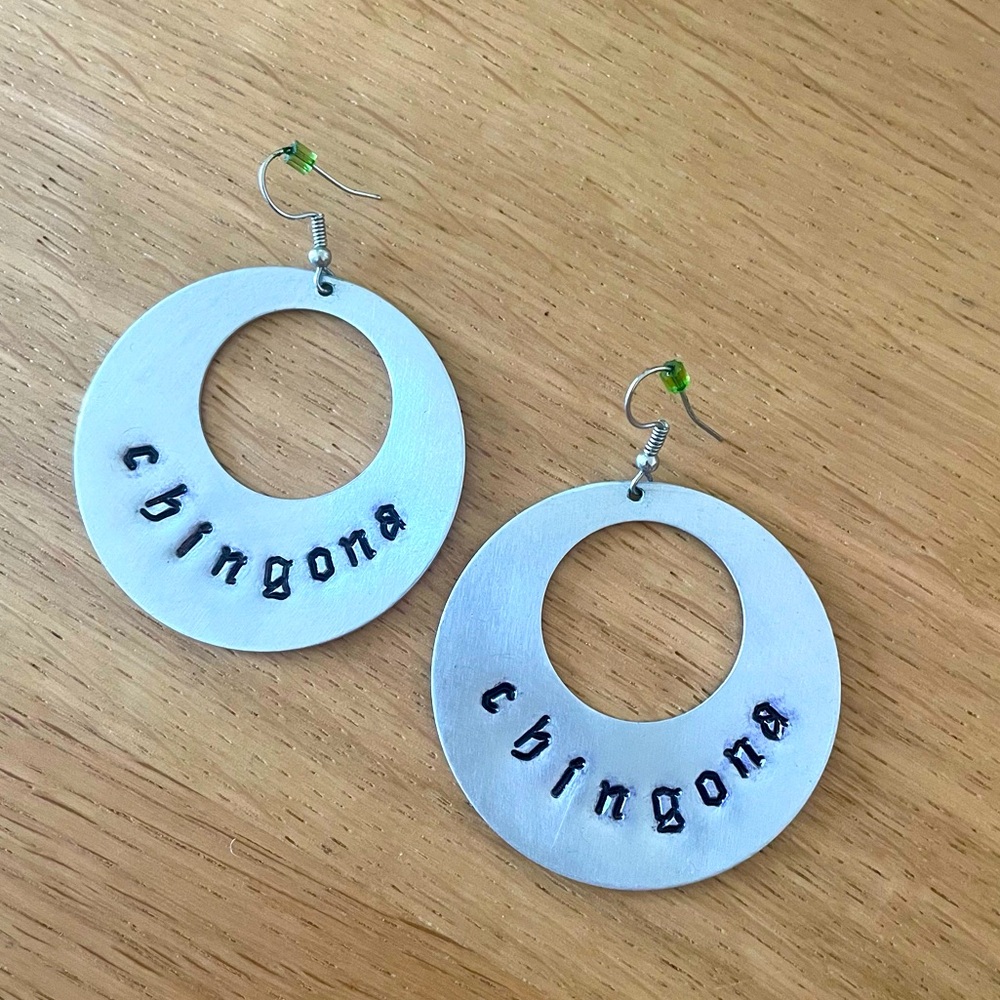 Handmade metal earrings